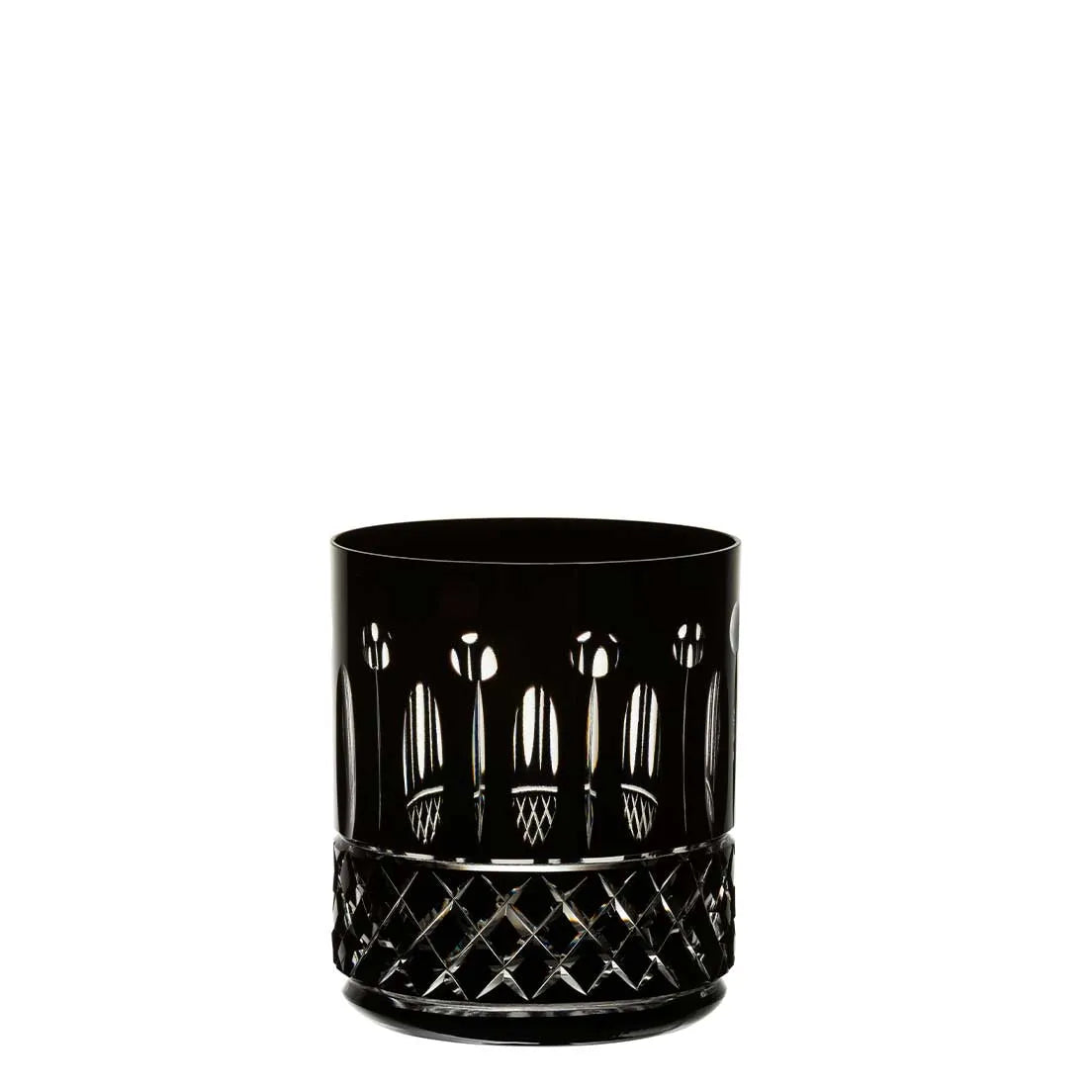 Copo de Cristal Whisky Strauss Preto - 4 unidades