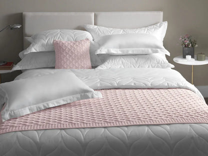 Jogo de Cama Queen Trussardi 300 Fios Cetim 100% Algodão Egípcio Galieno Branco