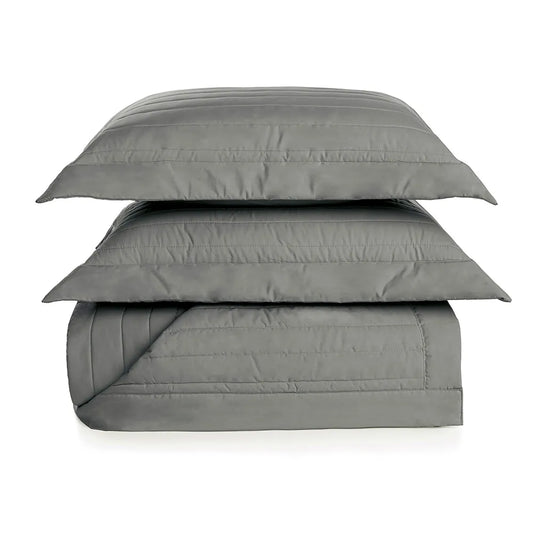 Colcha com Porta Travesseiros Queen 100% Algodão Monteleone Metallo