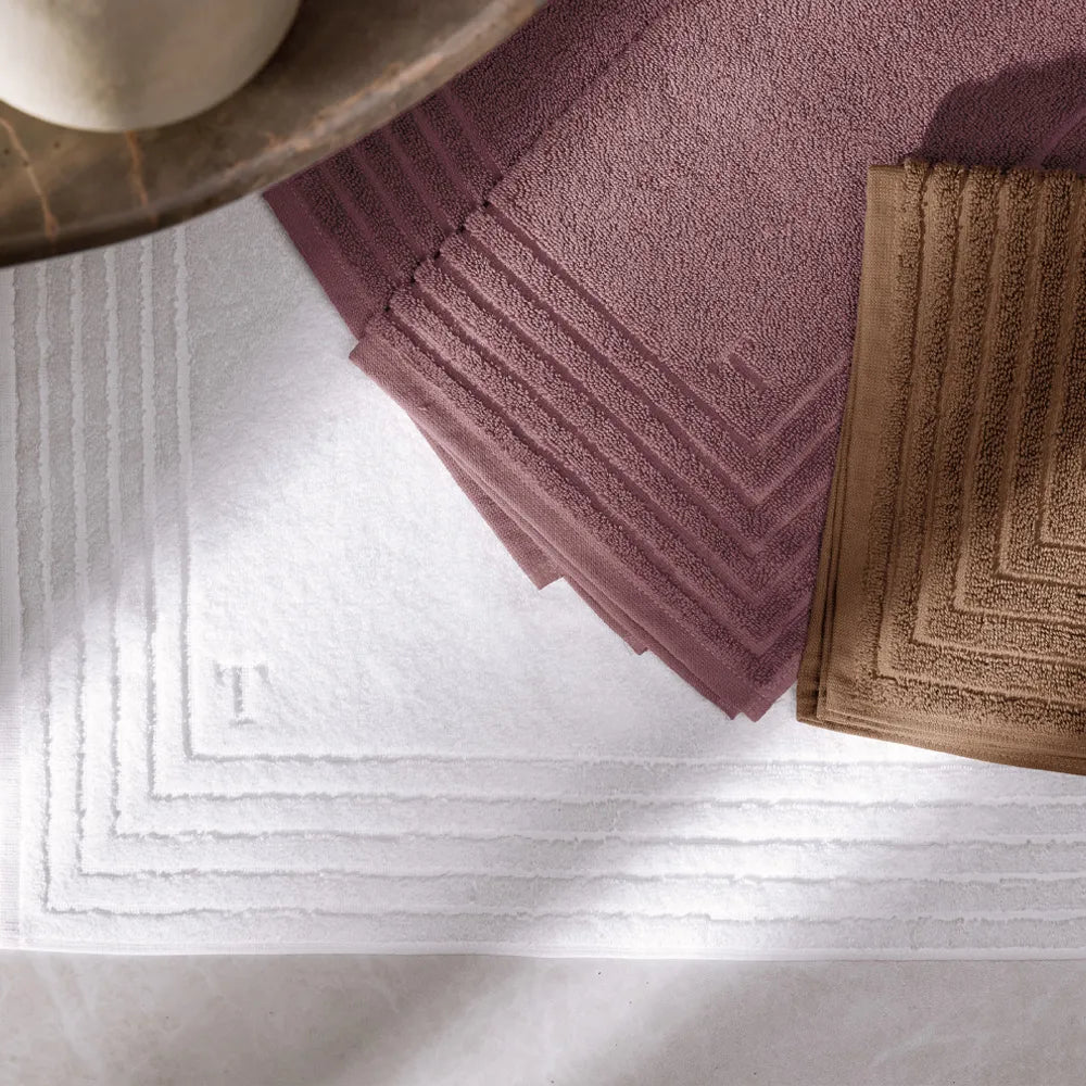 Toalha de Piso Trussardi 100% Algodão Linee Nocciola
