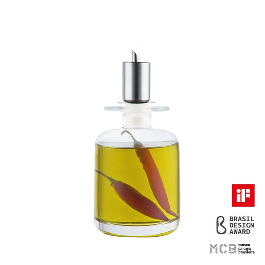 Garrafa Mediterrâneo Baixa em Inox